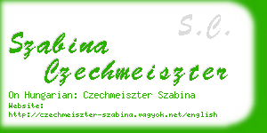 szabina czechmeiszter business card